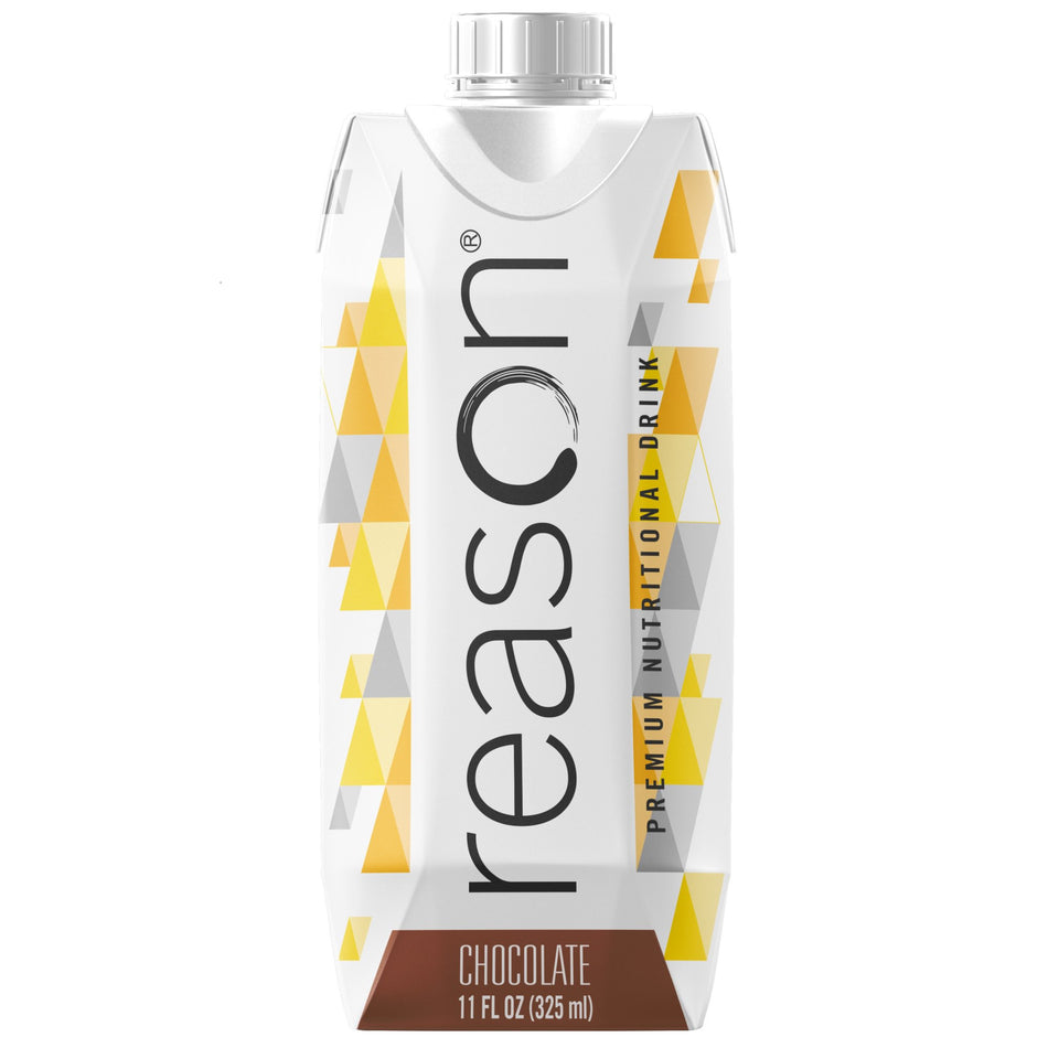 Reason Chocolate Premium Nutritional Drink, 11-ounce carton-Oral Supplement Reason Chocolate Flavor Liquid 11 oz. Reclosable Carton