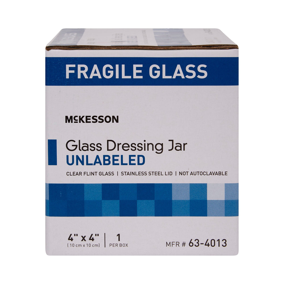 McKesson Glass Unlabeled Sundry Jar, 4 x 4 in - Housekeeping>Containers and Jars - McKesson Brand