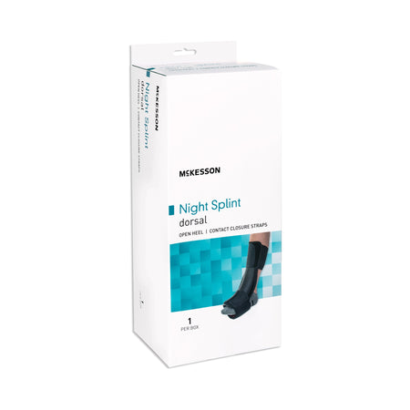 McKesson Low Profile Dorsal Night Splint, Large / Extra Large-Dorsal Night Splint McKesson Large / X-Large Hook and Loop Closure Male 9 to 14 / Female 10 to 15 Foot