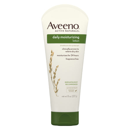 Aveeno Daily Moisturizing Body Lotion, 8 oz. Tube-Hand and Body Moisturizer Aveeno Active Naturals 8 oz. Tube Unscented Cream