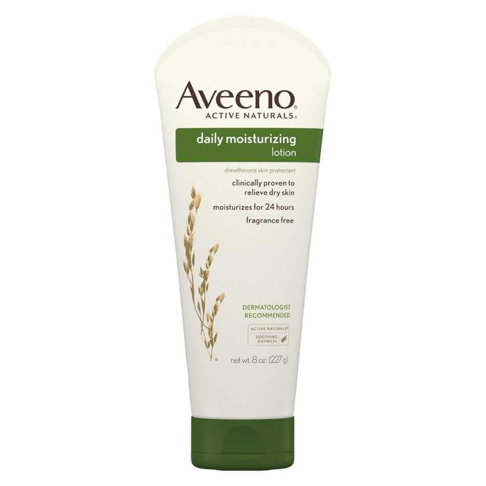 Aveeno Daily Moisturizing Body Lotion, 8 oz. Tube-Hand and Body Moisturizer Aveeno Active Naturals 8 oz. Tube Unscented Cream