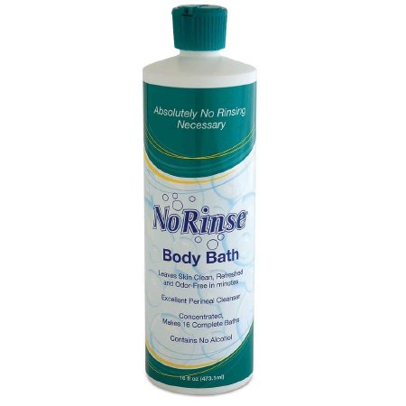 No-Rinse Rinse-Free Concentrated Body Wash 16 oz.-Rinse-Free Body Wash No Rinse Body Bath Liquid 16 oz. Bottle Scented