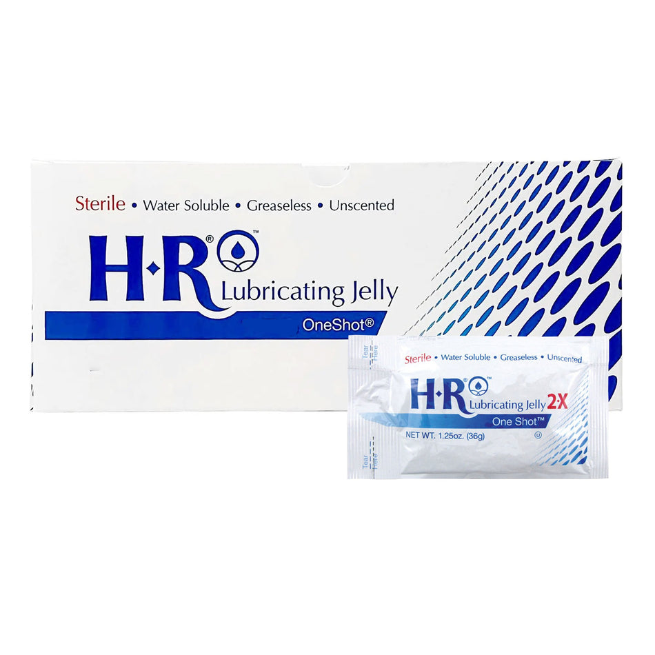 HR One Shot Lubricating Jelly-Lubricating Jelly HR One Shot 1.25 oz. Individual Packet Sterile