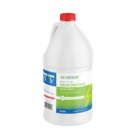 Rx Destroyer Pharmaceutical Disposal System, 64-ounce bottle-Drug Disposal System Rx Destroyer All-Purpose 13 lbs. Carton Weight