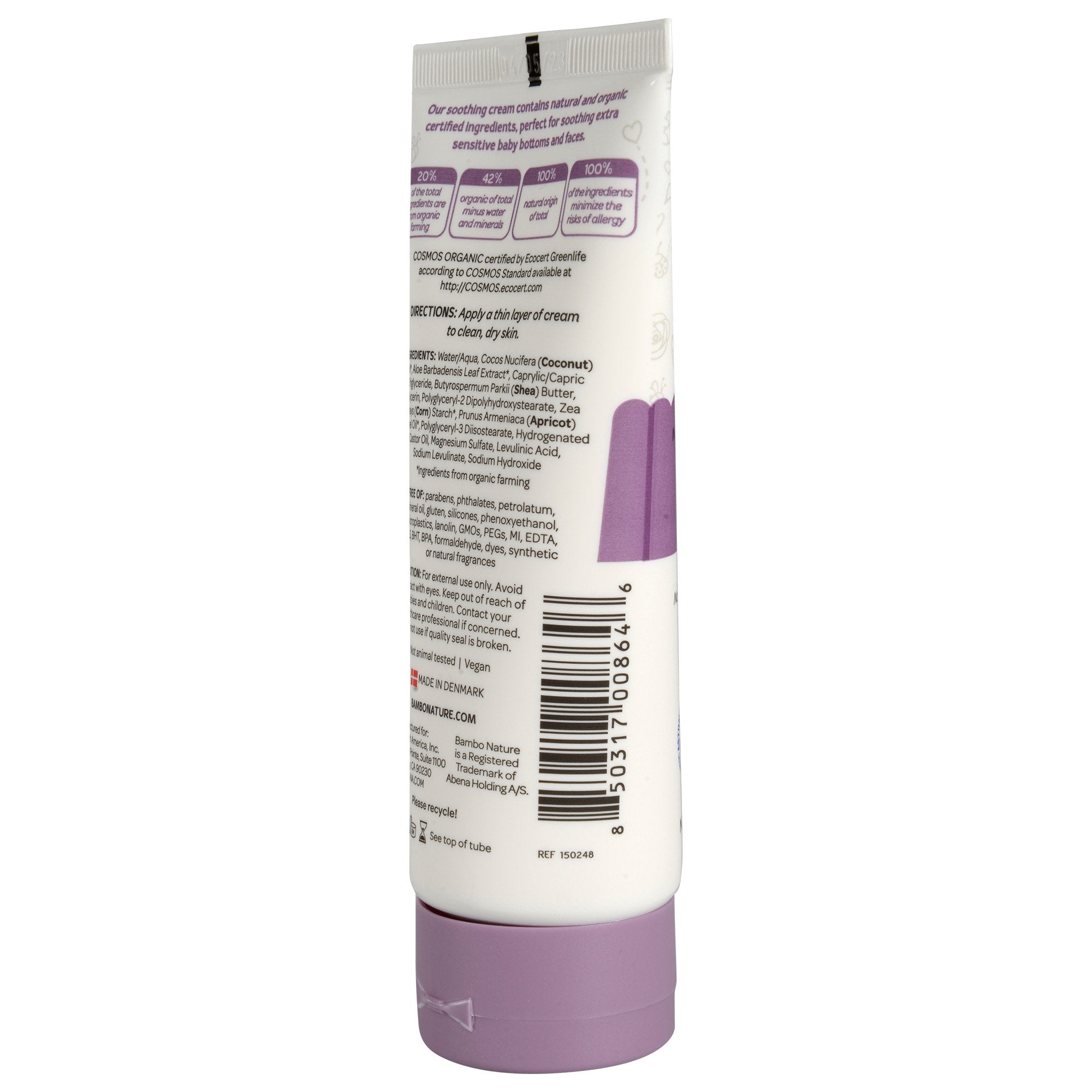 Bambo Nature Love Balm Soothing Cream, 100 mL tube-Skin Protectant Bambo Nature Love Balm 3.4 oz. Tube Unscented Cream