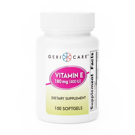 Geri-Care Vitamin E Supplement-Vitamin Supplement Geri-Care Vitamin E 400 IU Strength Softgel 100 per Bottle