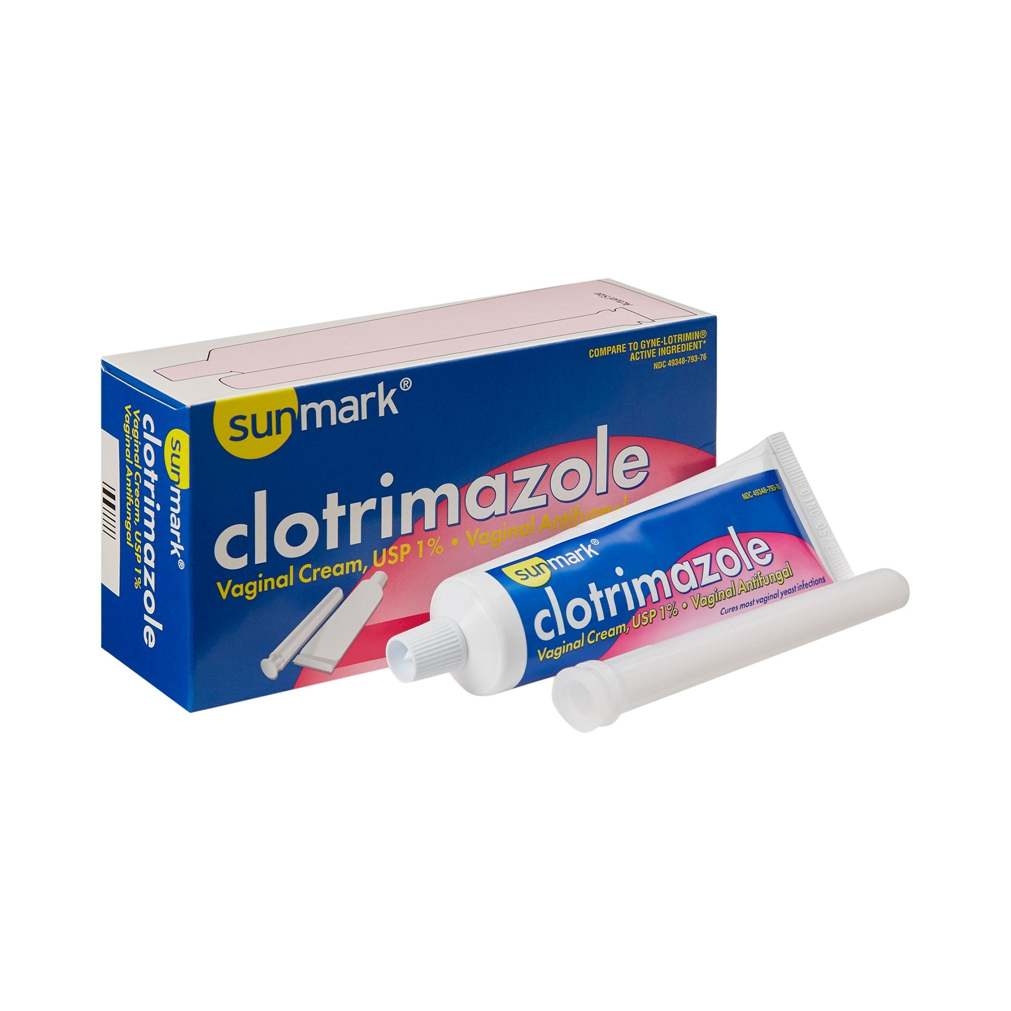 sunmark Clotrimazole Vaginal Antifungal Cream-Vaginal Antifungal sunmark 1% Strength Cream 1.5 oz. Tube