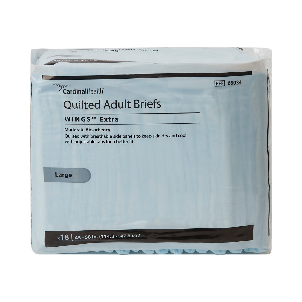 Simplicity Unisex Adult Incontinence Briefs, Moderate Absorbency, Large, Blue - Incontinence>Adult Briefs and Protective U...