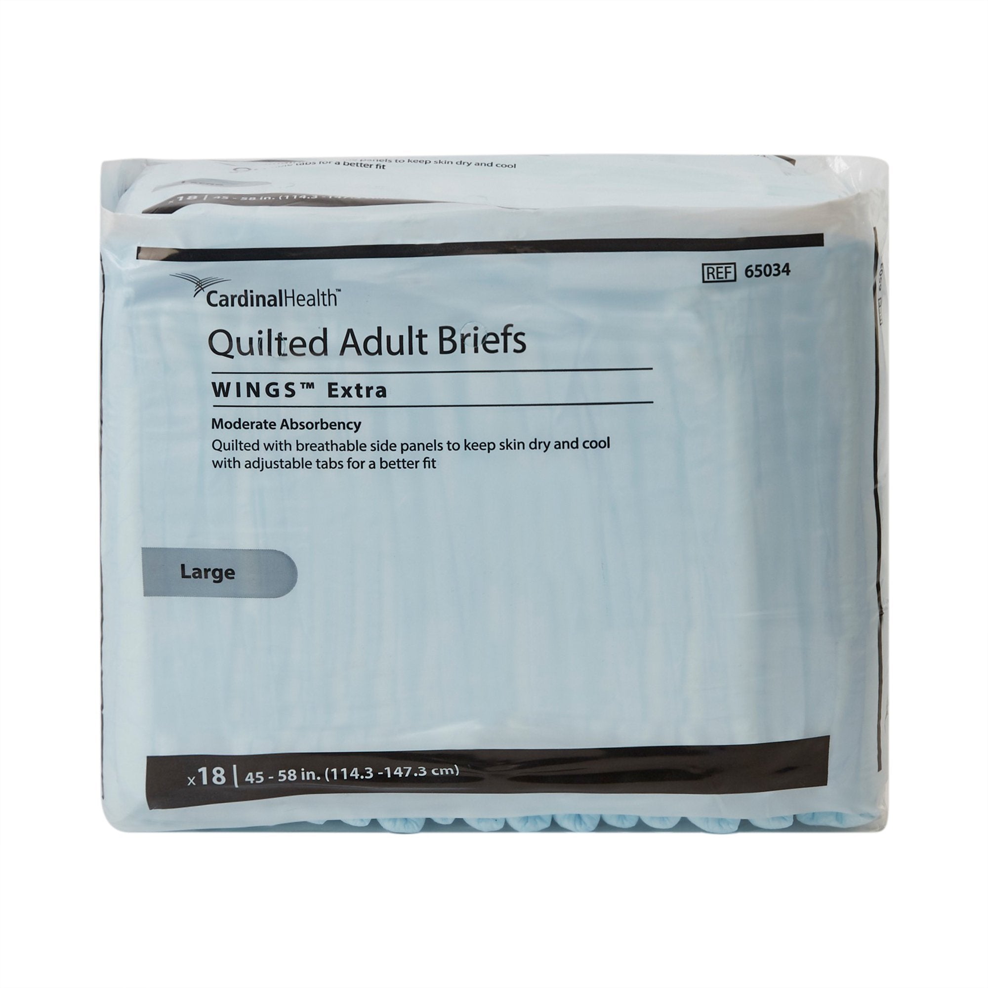 Simplicity Unisex Adult Incontinence Briefs, Moderate Absorbency, Large, Blue - Incontinence>Adult Briefs and Protective U...