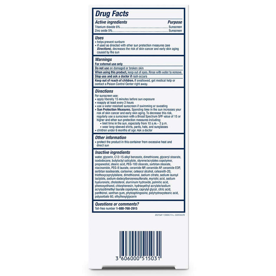 CeraVe® Hydrating Mineral Sunscreen for Face, SPF 50, 2.5-ounce Tube - Personal Hygiene>Skin Care>Sunscreens - Loreal USA