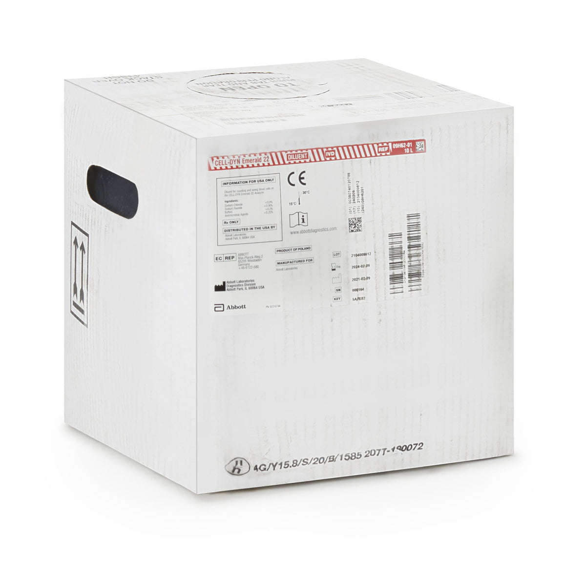 Cell-Dyn� Emerald Hematology Reagent Diluent for use with Cell-Dyn Emerald 22 Hematology Analyzer-Hematology Reagent Diluent Cell-Dyn� Emerald DIluent For Cell-Dyn Emerald 22 Hematology Analyzer