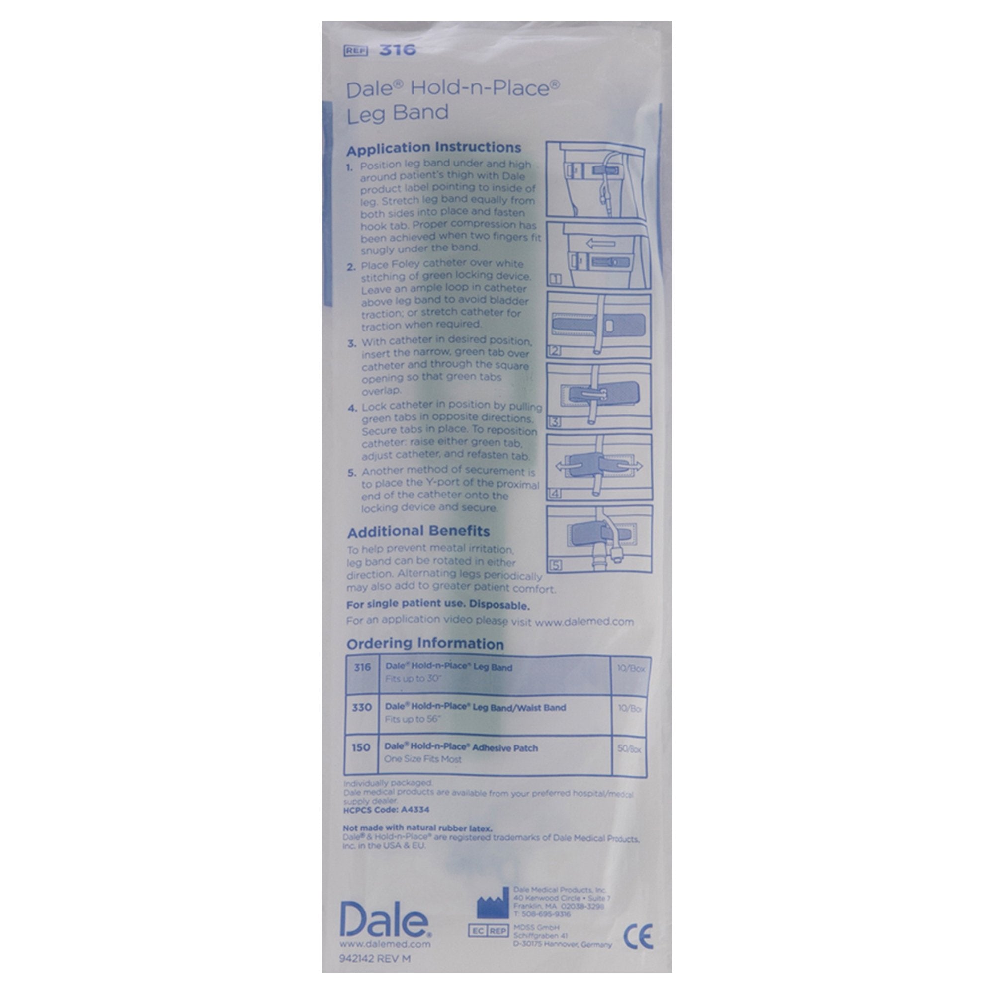 Dale® Leg Strap, Up to 30 Inches - Urological>Urological Accessories - Dale Medical Products