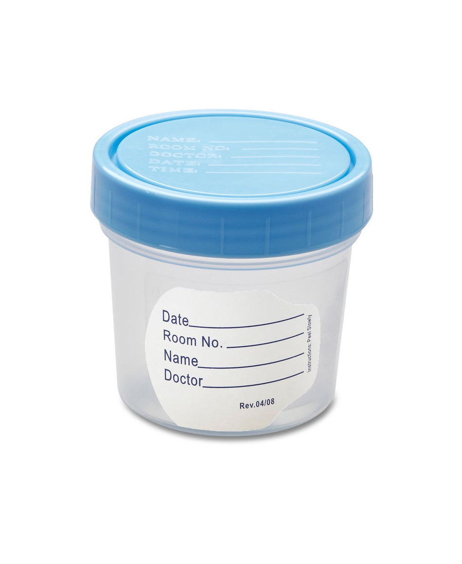 Medline Specimen Container-Specimen Container 120 mL (4 oz.) Screw Cap Poly Bagged Sterile / Sterile Fluid Path