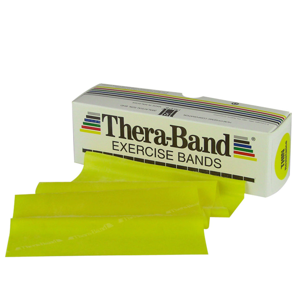 TheraBand Exercise Resistance Band, Yellow, 5 Inch x 6 Yard, X-Light Resistance-Exercise Resistance Band TheraBand Yellow 5 Inch X 6 Yard X-Light Resistance
