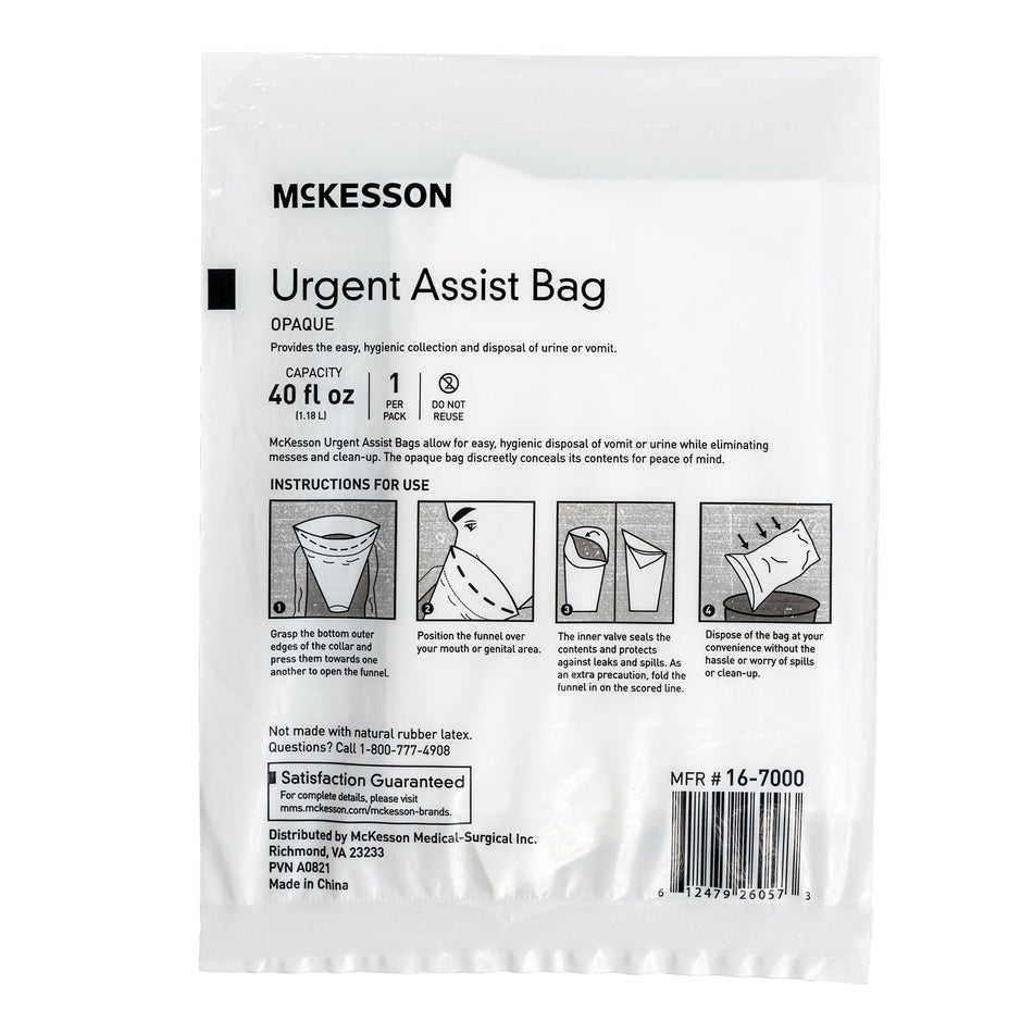 McKesson Opaque Urgent Assist/Emesis Bags - Housekeeping>Bags>Emesis Bags - McKesson Brand