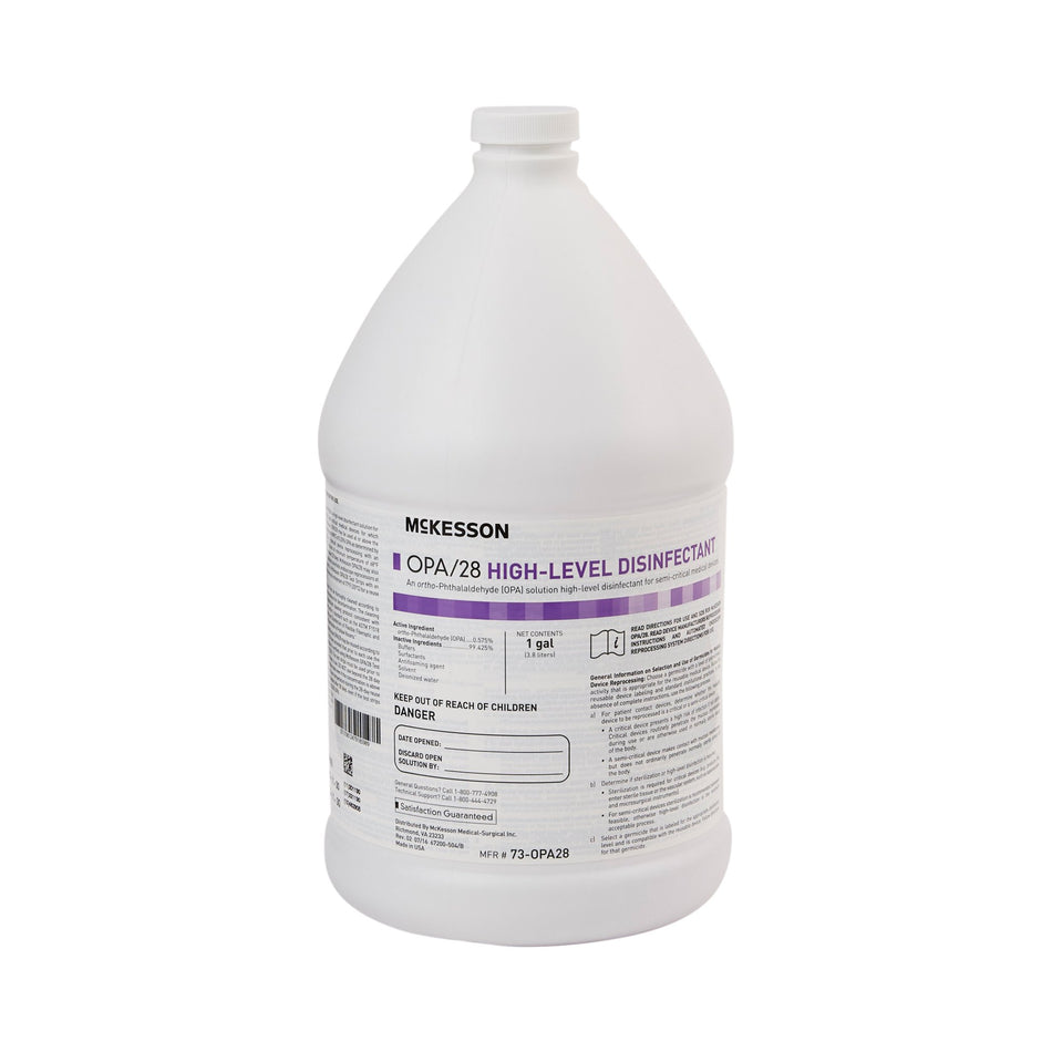 McKesson OPA High Level Disinfectant, 1 gal. Jug-OPA High-Level Disinfectant McKesson OPA/28 RTU Liquid 1 gal. Jug Reusable