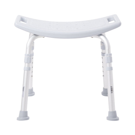 McKesson Aluminum Bath Bench Without Backrest, 15 19 Inch, Gray-Bath Bench McKesson Without Arms Aluminum Frame Without Backrest 19-1/4 Inch Seat Width 300 lbs. Weight Capacity