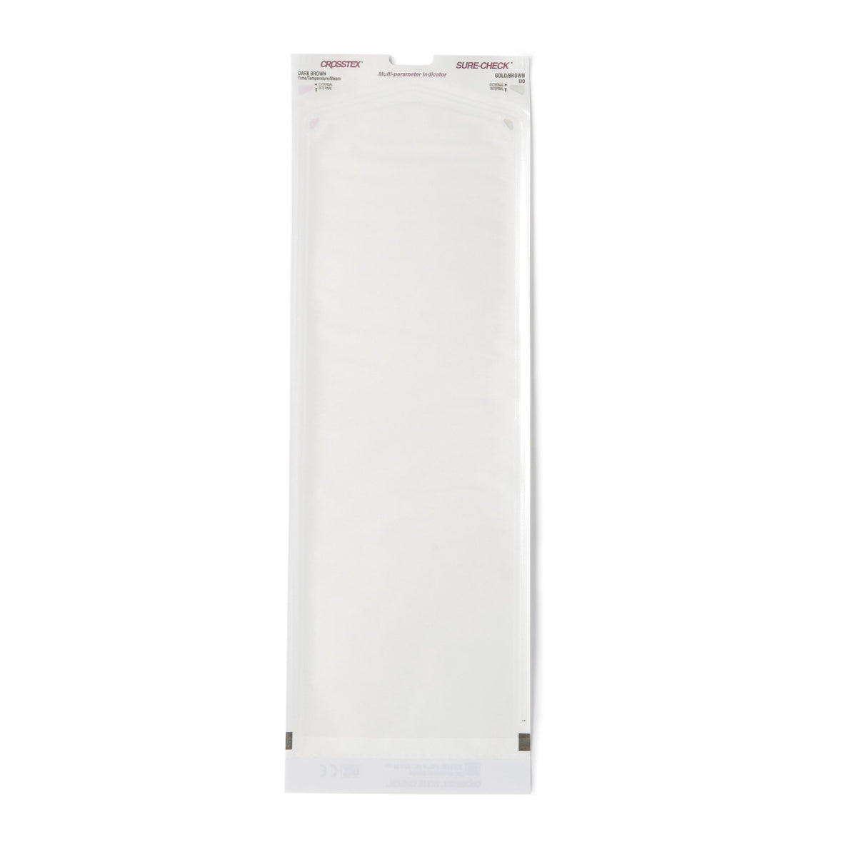 Sure-Check Sterilization Pouch, 5 x 15 Inch-Sterilization Pouch Sure-Check Ethylene Oxide (EO) Gas / Steam 5-1/4 X 15 Inch Transparent Self Seal Film