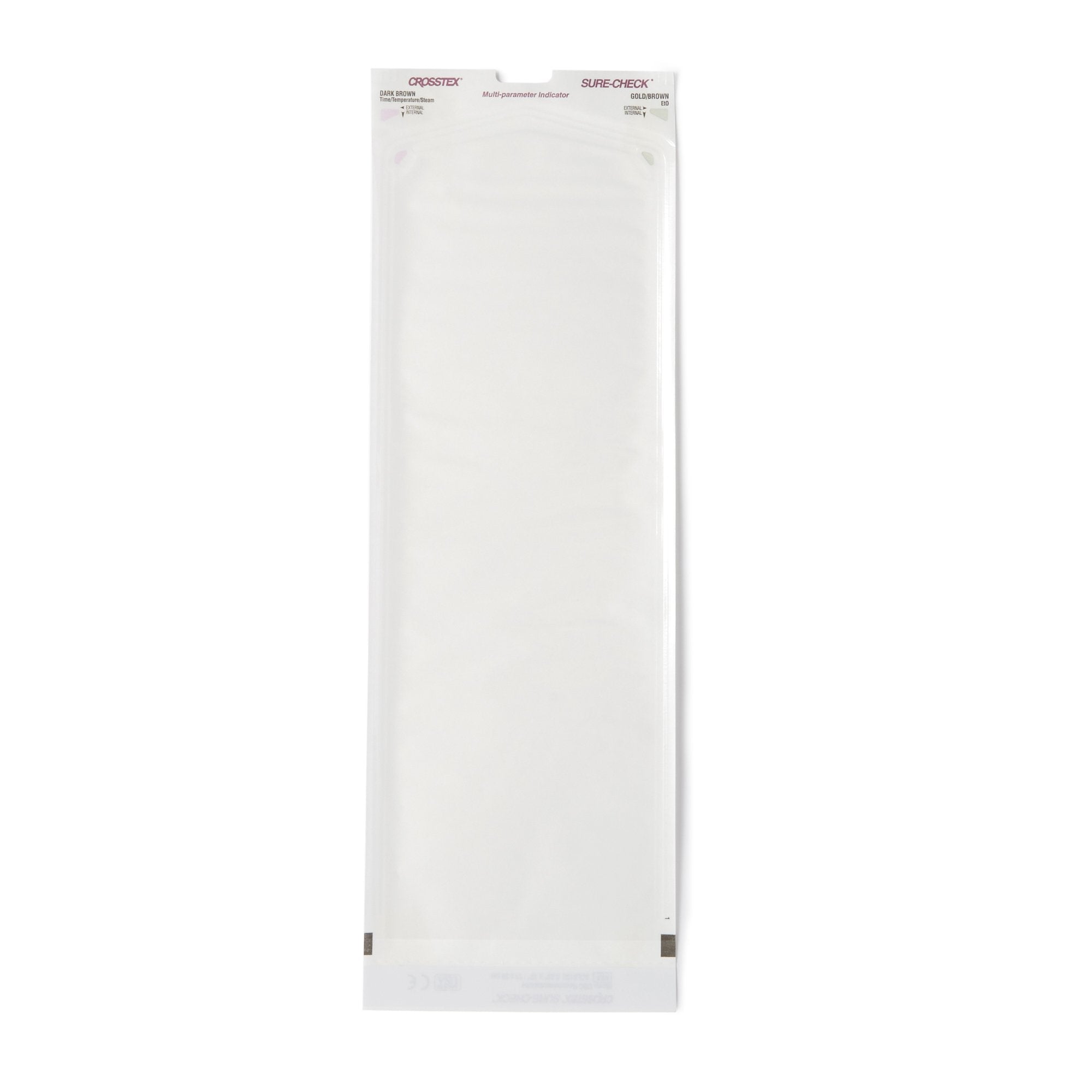 Sure-Check Sterilization Pouch, 5 x 15 Inch-Sterilization Pouch Sure-Check Ethylene Oxide (EO) Gas / Steam 5-1/4 X 15 Inch Transparent Self Seal Film