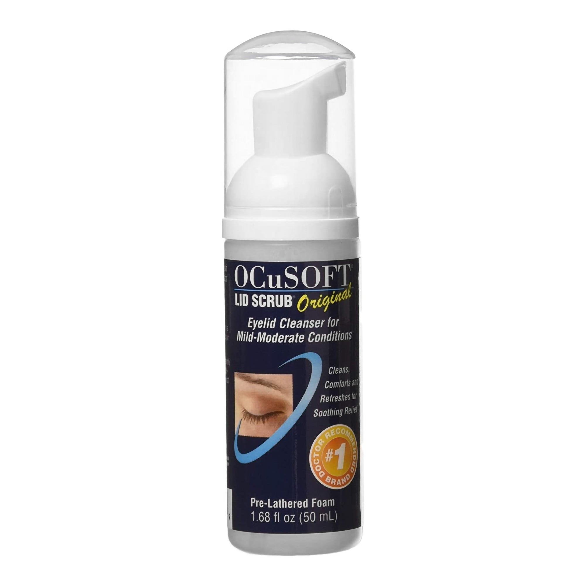OCuSOFT Lid Scrub Original Foaming Cleanser-Eyelid Cleanser OCuSOFT Lid Scrub 1.69 oz. Topical Foam