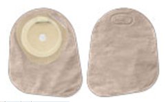 Premier One-Piece Closed End Beige Colostomy Pouch, 7 Inch Length, 1-3/16 Inch Stoma-"Ostomy Pouch Premier One-Piece System 7 Inch Length Flat, Pre-Cut 1-3/16 Inch Stoma Closed End"