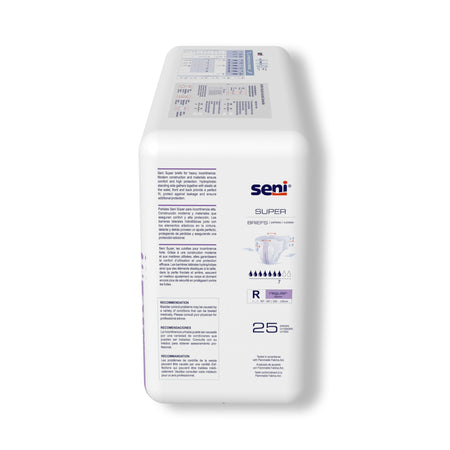Seni Super Heavy Absorbency Incontinence Brief, Regular-Unisex Adult Incontinence Brief Seni Super Regular Disposable Heavy Absorbency