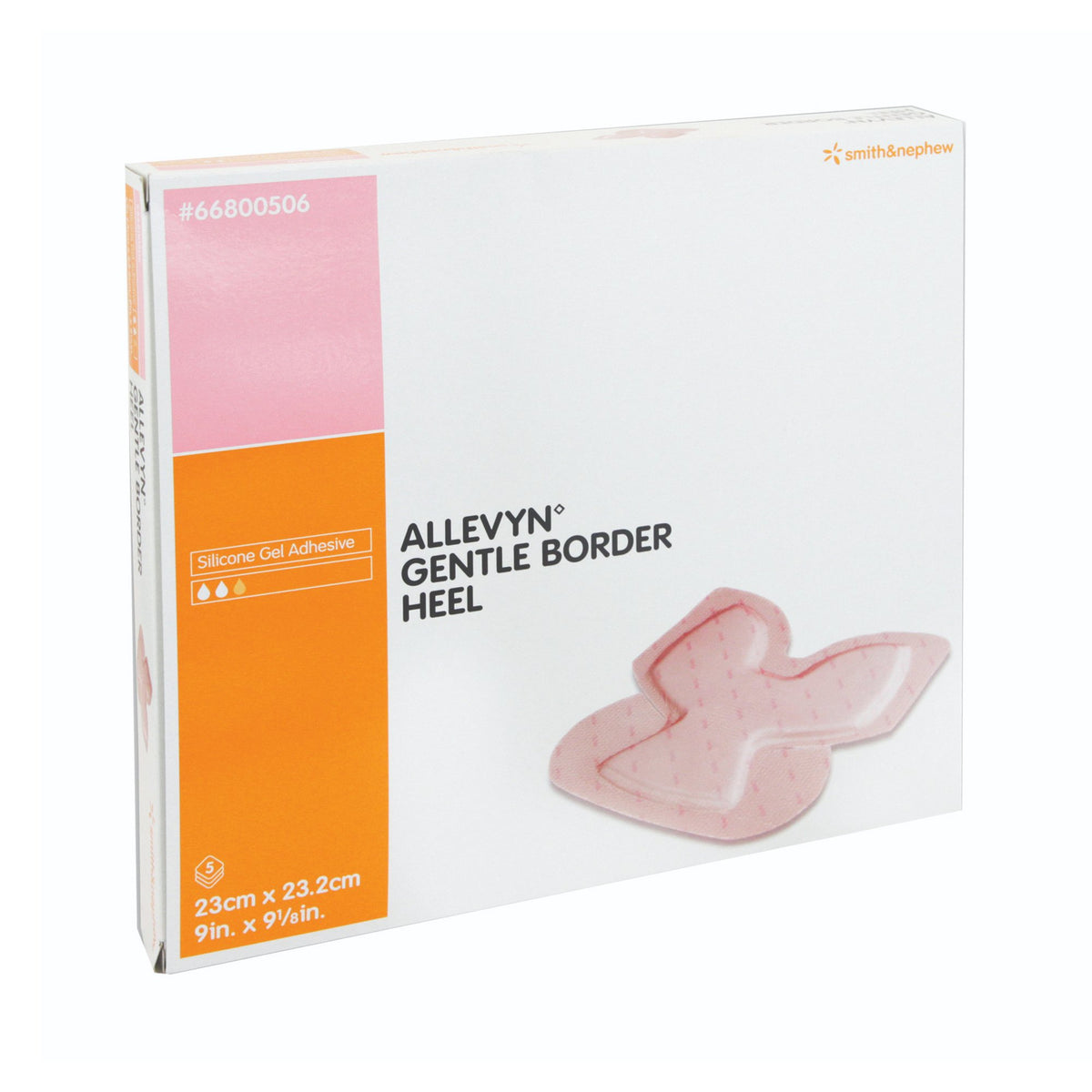 Allevyn™ Gentle Border Heel Foam Dressing, 23 x 23.2 Centimeters - Wound Care>Advanced Wound Care>Foam Dressings - Smith &...