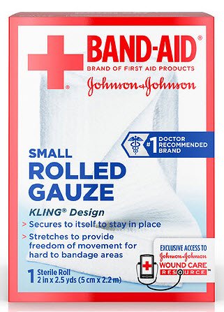 Band-Aid� Sterile Conforming Bandage, 2 Inch x 2-1/2 Yard-Conforming Bandage Band-Aid� 2 Inch X 2-1/2 Yard Sterile 1 per Pack