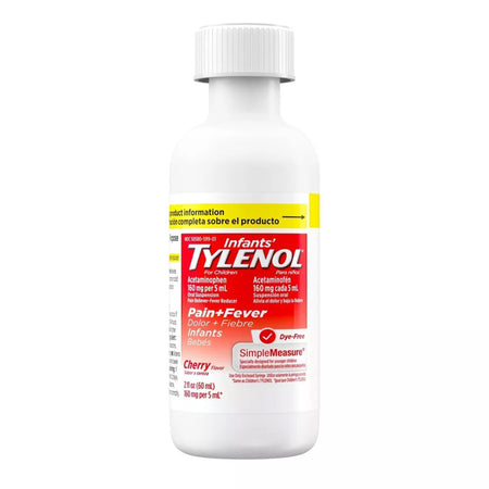 Infants' Pain Relief Tylenol® Dye Free 160 mg / 5 mL Strength Acetaminophen Oral Suspension 2 oz.