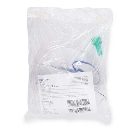 McKesson NonRebreather Oxygen Mask-NonRebreather Oxygen Mask McKesson Elongated Style Adult One Size Fits Most Adjustable Head Strap