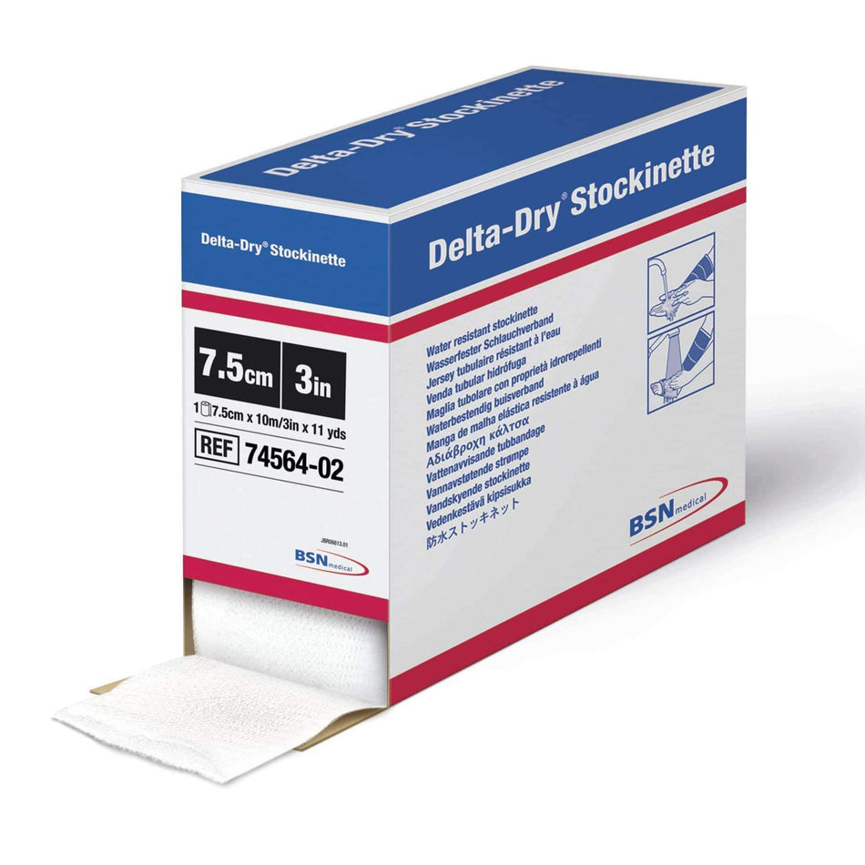 Delta-Dry Stockinette-Stockinette Water Resistant Delta-Dry 3 Inch X 11 Yard Polypropylene / Nylon / Polyester Mesh NonSterile