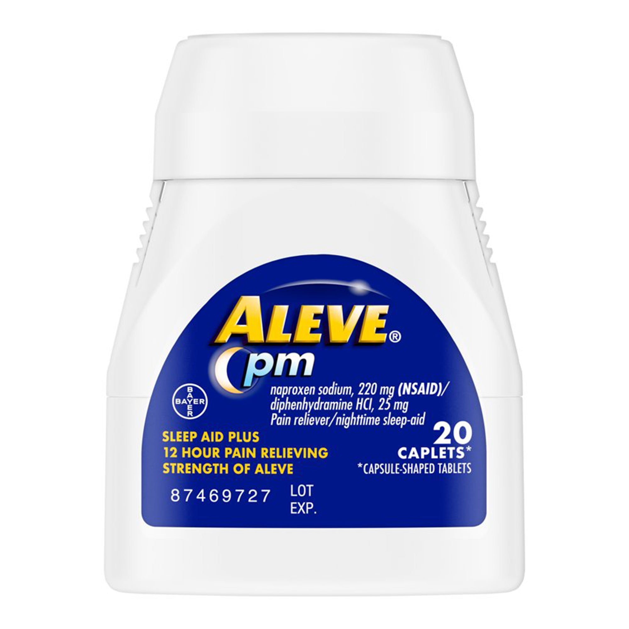 Aleve PM Caplets-Night Time Pain Relief Aleve� PM 220 mg Strength Naproxen Sodium Capsule