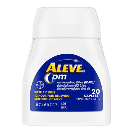 Aleve PM Caplets-Night Time Pain Relief Aleve� PM 220 mg Strength Naproxen Sodium Capsule