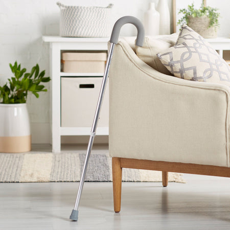 McKesson Round Handle Cane, Aluminum, Height Adjustable, Foam Grip - Ambulatory Equipment>Mobility>Canes - McKesson Brand