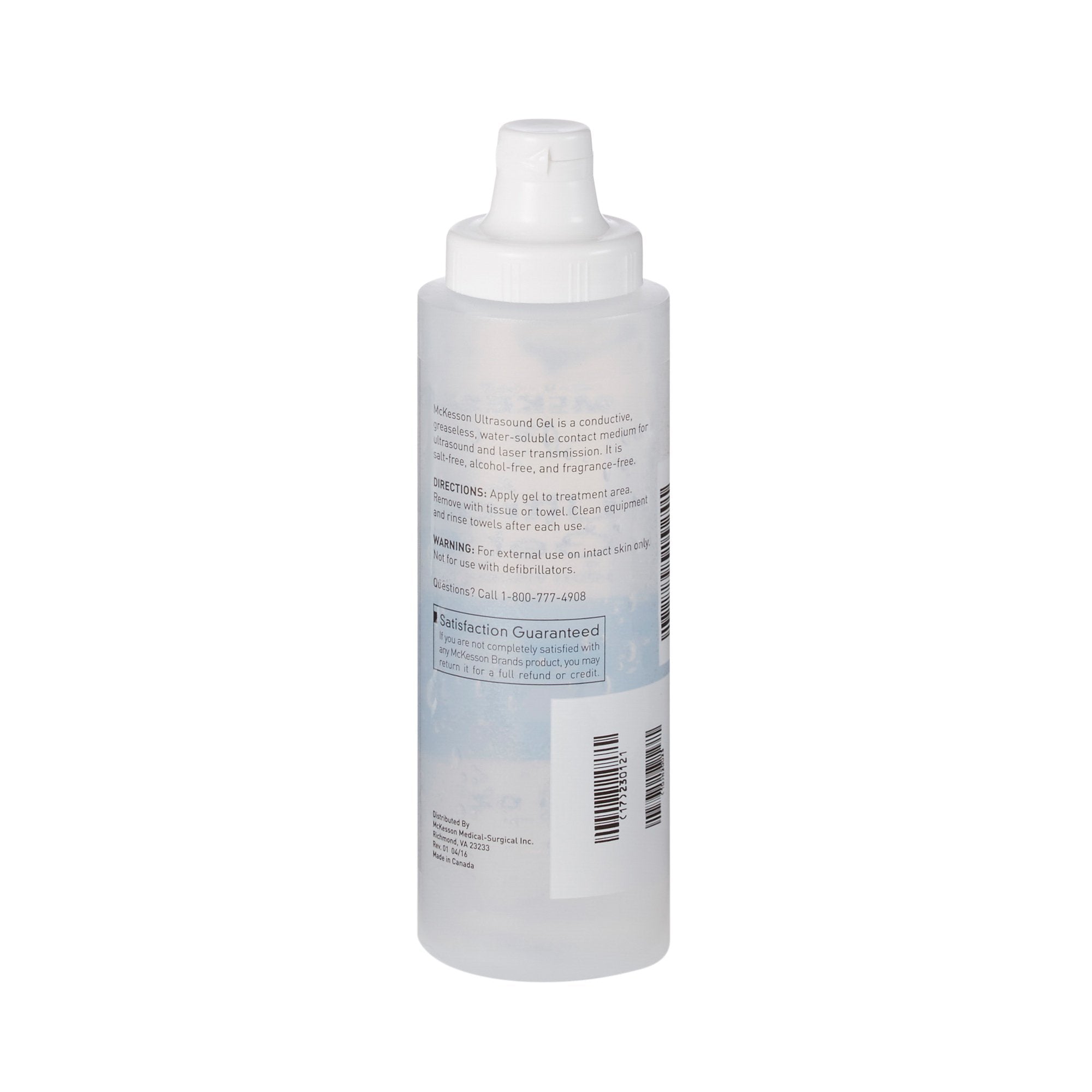 McKesson Ultrasound Gel, Clear, 250 mL (8.5 oz.) Bottle, Ultrasound and Laser Transmission-Ultrasound Gel McKesson High Viscosity 8.5 oz. Bottle NonSterile