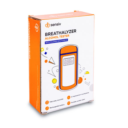 Sensiv Breathalyzer Alcohol Tester-Breath Analyzer Sensiv Non-Regulated