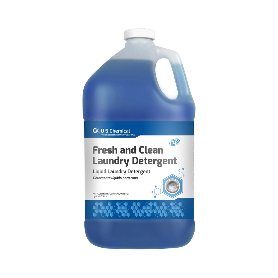 Fresh and Clean Laundry Detergent, 1 gal-Laundry Detergent Fresh and Clean 1 gal. Jug Liquid Lemon Scent
