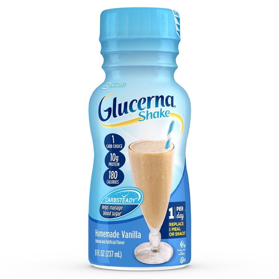 Glucerna� Original Shake, Vanilla Flavor, 8-ounce bottle-Oral Supplement Glucerna� Original Shake Vanilla Flavor Liquid 8 oz. Bottle