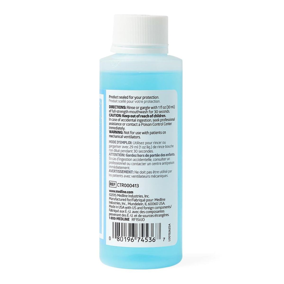 Mouthwash Sparkle Fresh 4 oz. Mint Flavor - Personal Hygiene>Mouth Care>Mouthwash - Medline