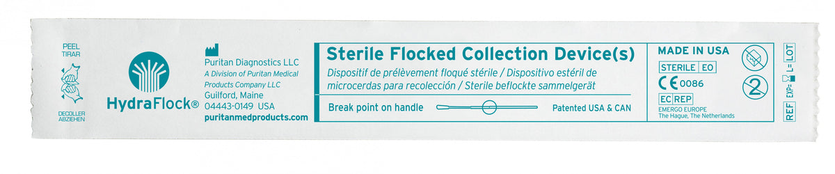 HydraFlock Swabstick-HydraFlock Specimen Collection Swab 6 Inch Length Sterile