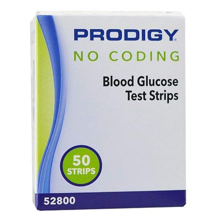 Prodigy Blood Glucose Test Strips-Blood Glucose Test Strips Prodigy 50 Strips per Pack