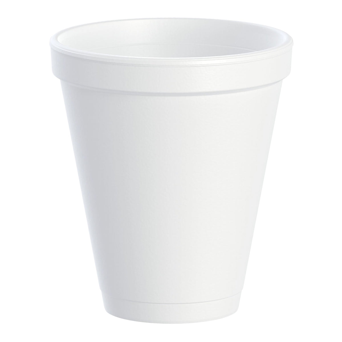 Dart Drinking Cup, White, Styrofoam, Disposable, 12 oz-Insulated Drinking Cup Dart 12 oz. White Styrofoam Disposable