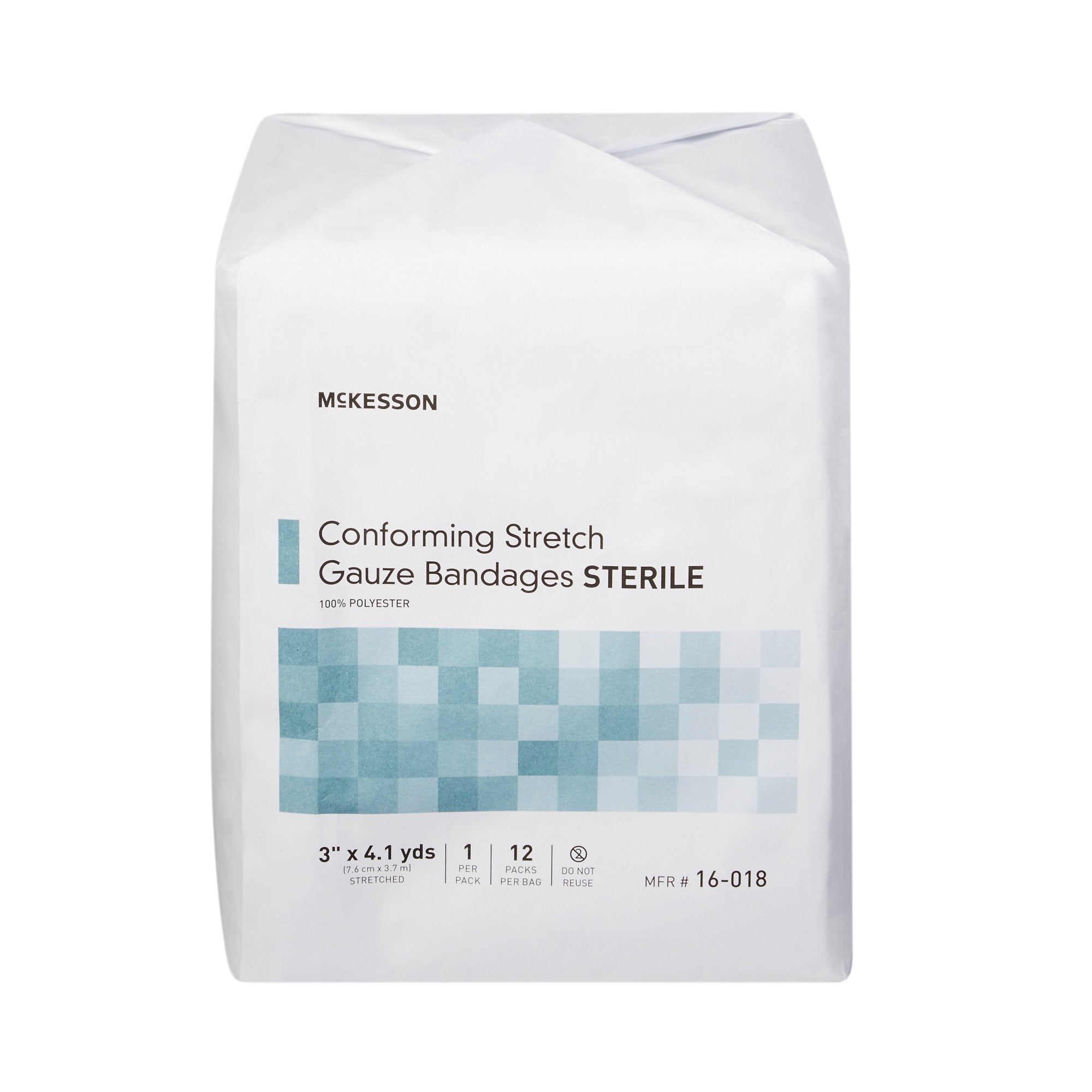 McKesson Sterile Conforming Bandage, 3 Inch x 4-1/10 Yard-Conforming Bandage McKesson 3 Inch X 4-1/10 Yard Sterile 1 per Pack