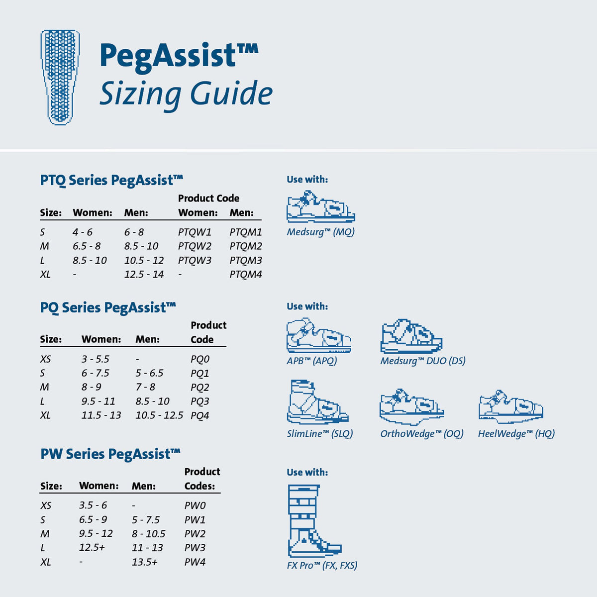 Darco International PegAssist Insole, Extra Large-Insole Peg Assist Plastazote / Poron / EVA Male 12-1/2 to 14
