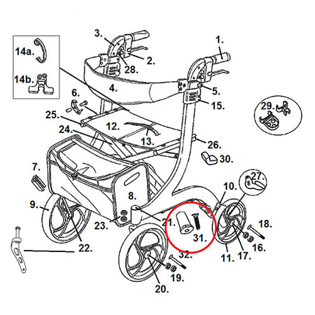 Foot Motor only for Compass 3-motor Full Electric Bed