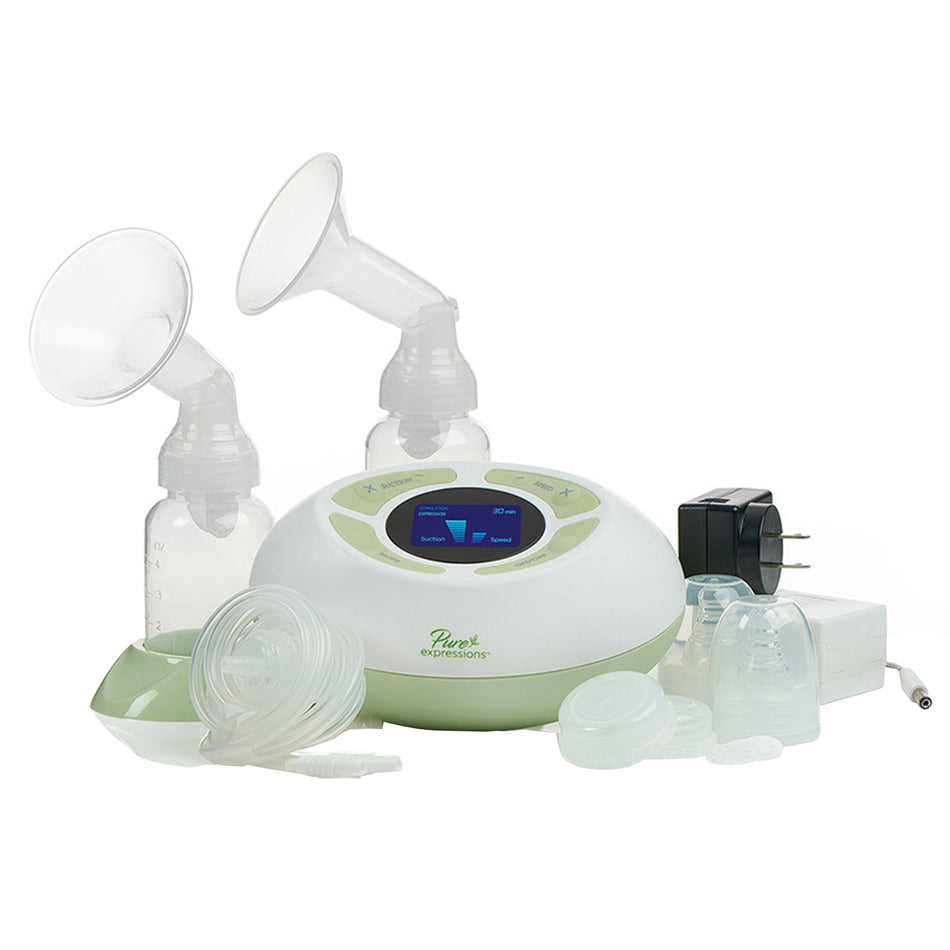 Pure Expressions Dual Channel Electric Breast Pump-Double Electric Breast Pump Kit Pure Expressions