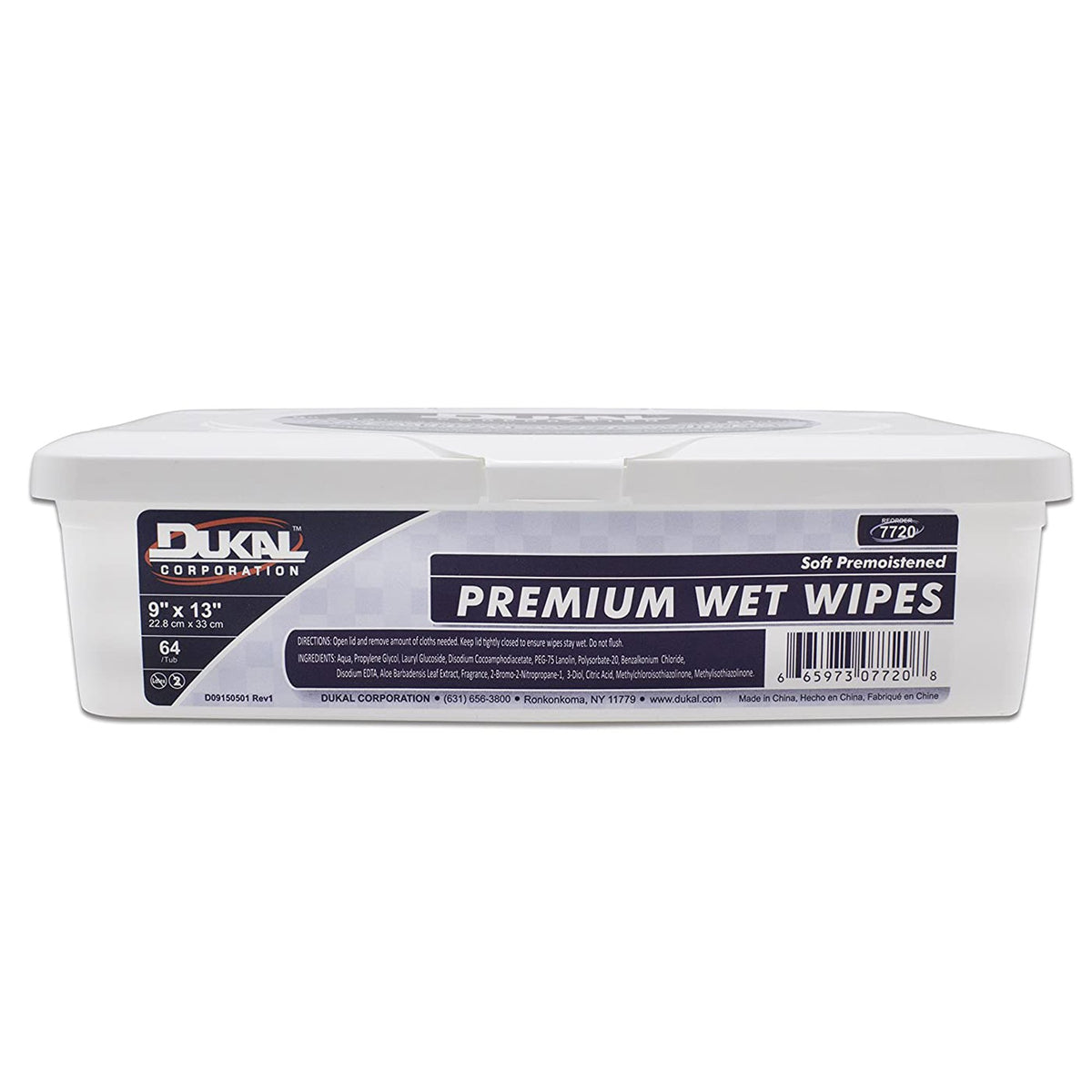 Dukal™ Premium Personal Wipe, 9 x 13 Inch - Personal Hygiene>Skin Care>Personal Wipes - Dukal