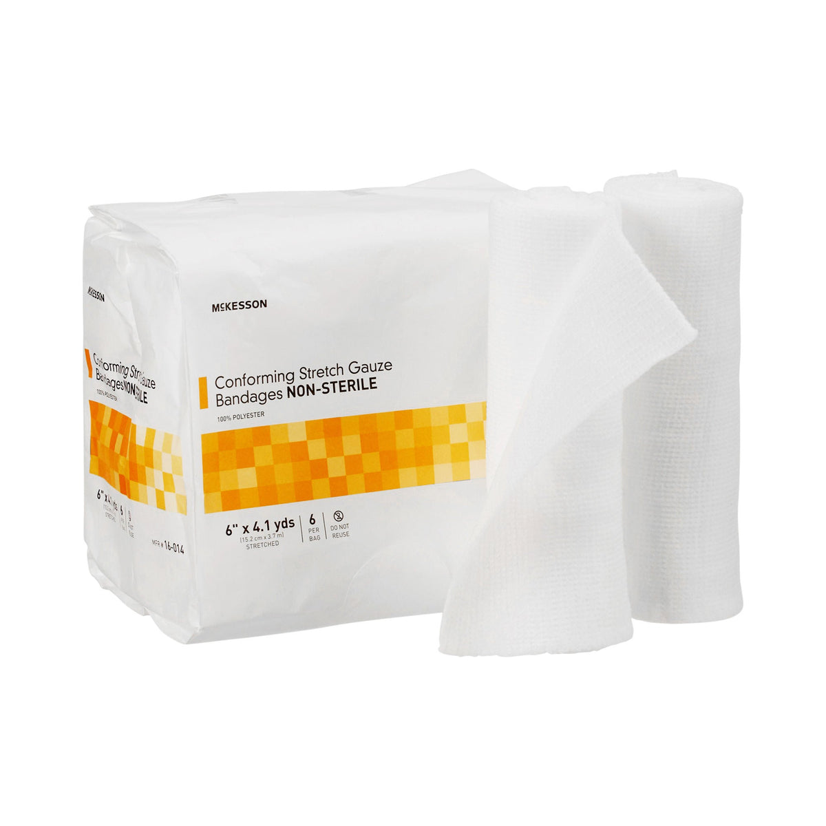 McKesson Conforming Bandage, 6 Inch x 4-1/10 Yard - Wound Care>General Wound Care>General Purpose Dressings>Gauze Dressing...