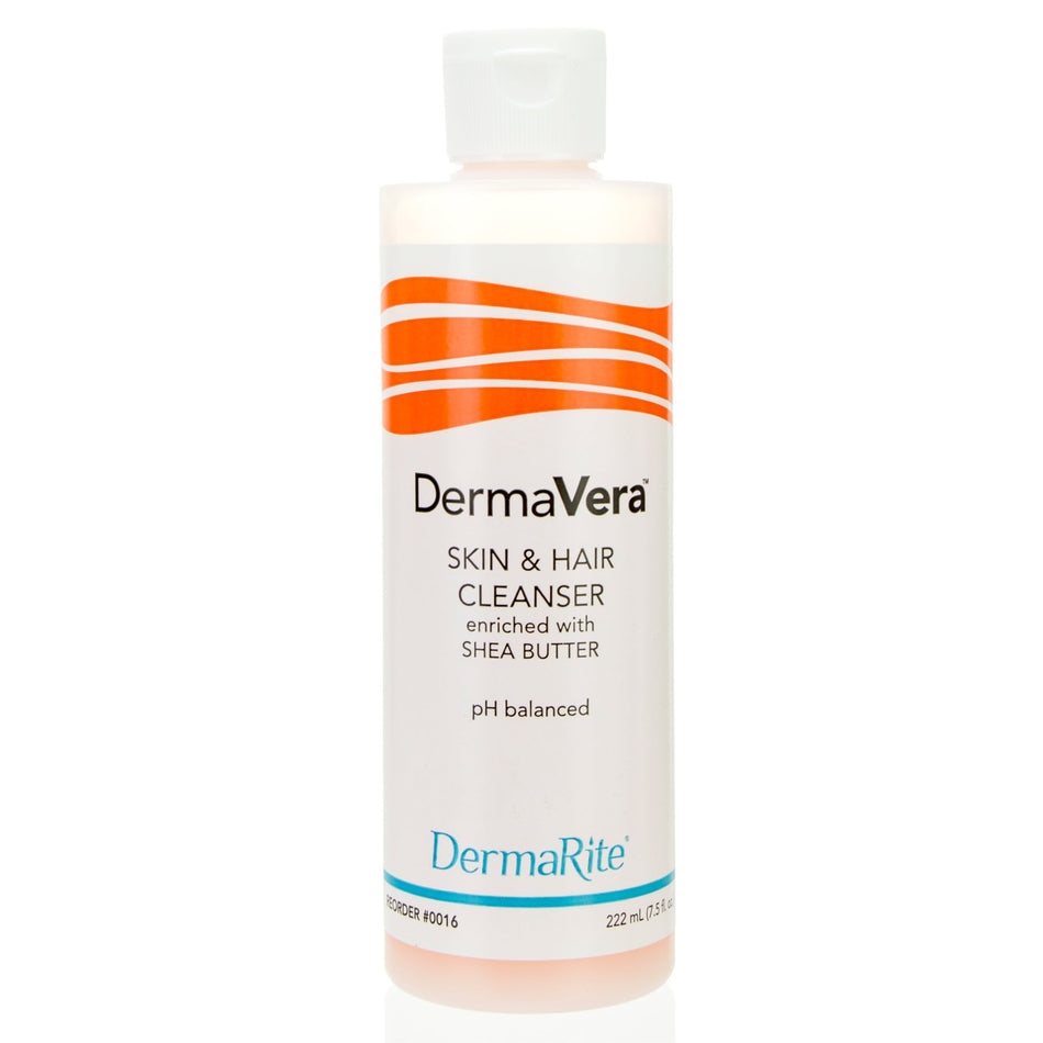 DermaVera Skin & Hair Cleanser, Scented, 7.5 oz. Bottle-Shampoo and Body Wash DermaVera 7.5 oz. Flip Top Bottle Scented