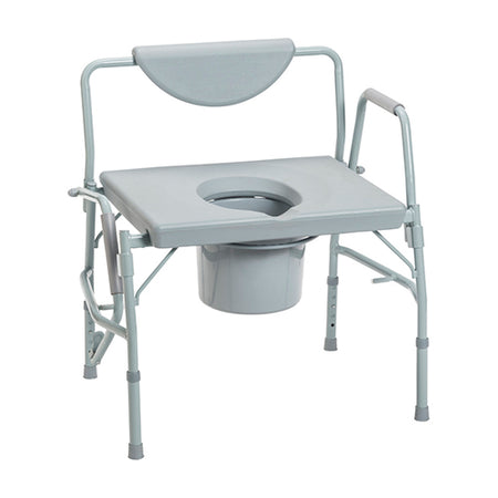 Bariatric Drop-Arm Commode Deluxe Assembled